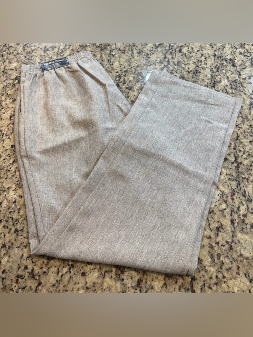 Alfred Dunner Light Grey Straight Leg Pants
